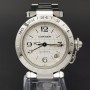 Cartier Pasha Gmt 2377 35mm Good Condition Stahl Steel 197Clfeb2