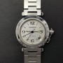 Cartier Pasha Gmt 2377 35mm Good Condition Stahl Steel 197Clfeb2