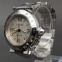 Cartier Pasha Gmt 2377 35mm Good Condition Stahl Steel 197Clfeb2