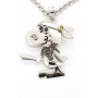 Snoopy pendant in gold GR 21.30 diamonds 0.35