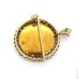 Brooch pendant in gold early 900 enamel diamonds 0.70 carat