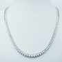 COLLANA TENNIS in ORO BIANCO 18 kt 4.25 ct Tot. - Modello (Classic)