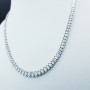 COLLANA TENNIS in ORO BIANCO 18 kt 4.25 ct Tot. - Modello (Classic)