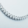 COLLIER DE TENNIS EN OR BLANC 18 kt 4.25 ct Tot - Modèle (Classique)
