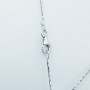 18 KT WHITE GOLD CROSS NECKLACE WITH CERTIFIED DIAMONDS - Model (Semi-rigid)