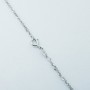 Collana Ciondolo in Oro Bianco 18 kt con Smeraldi e Diamanti (Fiocco)