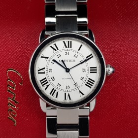 Cartier Ronde Solo 3939 36mm Automatic With paper Good condition stahl steel 125CLApri