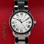 Cartier Ronde Solo 3939 36mm Automatique Avec papier Bon état acier 125CLApri