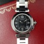 Cartier Pasha 2324 35mm Avec papier Bon état acier 80CLApri