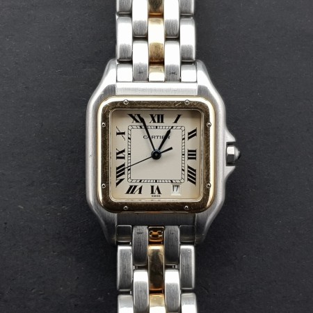 Cartier Panthere 27mm 110000R 1 Line Gold Good condition steel and gold 20748Aef3