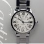 Cartier Ronde Solo Xl 3517 42mm With paper Good condition stah steel 122CLApri