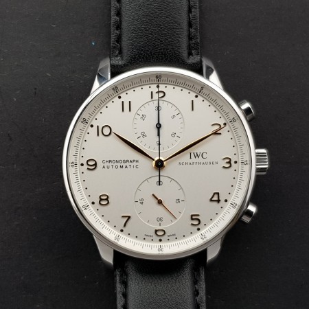 IWC Portuguese Chronograph Iw371401 Bon état acier 132CLApri