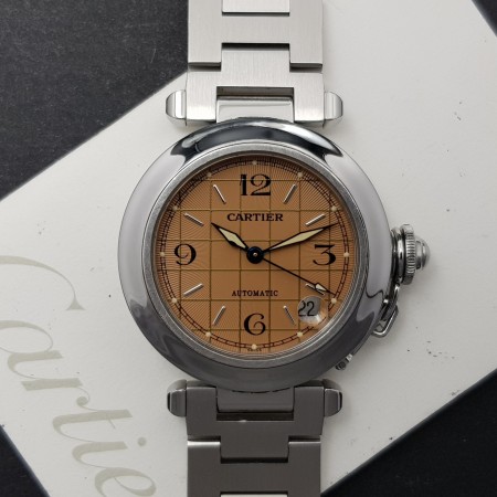 Cartier Pasha 2324 35mm Avec Papier Très Bon état acier 81CLApri