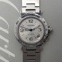 Cartier Pasha Gmt 2377 35mm Avec papier Très bon état Stahl Acier 52CLApri
