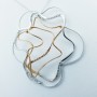 Collana Ciondolo in Oro 18 kt con Diamanti Certificati - Modello (Nuvola)