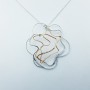 Collana Ciondolo in Oro 18 kt con Diamanti Certificati - Modello (Nuvola)