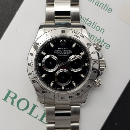 Rolex Daytona 116520 Avec Papier Très Bon état stahl acier Diam1533