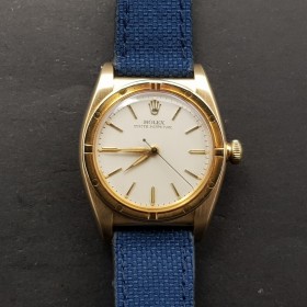 Rolex Oyster Perpetual 32mm 3372 Très bon état Or Diam1541