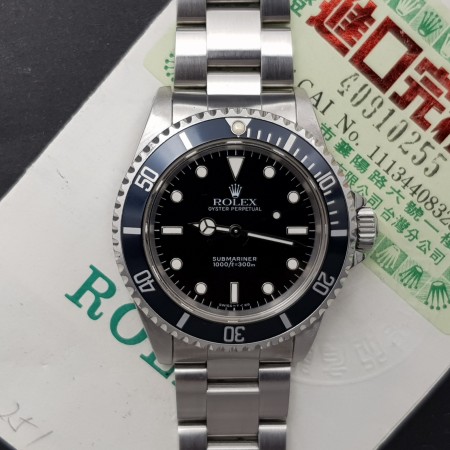 Rolex Submariner No Date 40mm 14060 With Paper very Condition Stahl Steel 22025Blum1