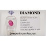 Ruby oval cut 3.95 carats in certified BLISTER