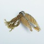 Spilla Foglie in Oro Bianco 18 kt con Diamanti Certificati