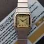 Cartier Santos Lady 0902 24mm Avec carte Bon état acier et or Diam1577