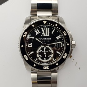 Cartier Calibre de Cartier Diver 42mm Full set Good condition stahl steel 230Afr