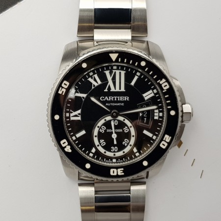 Cartier Calibre de Cartier Diver 42mm Full set Good condition stahl steel 230Afr