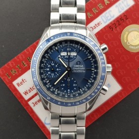 Omega Speedmaster Day Date 40mm With Card Very Good condition stahl steel 255Afr