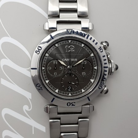 Cartier Pasha millennium bezel platinum 2113 38mm Full set Platinum Bezel Millennium limited CV.CRI