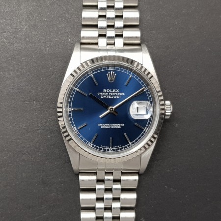 Rolex Datejust 36 16234 Blu dial Good condition stahl steel 182Aef3
