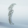 Bracelet in 18 kt White Gold and Certified Diamonds 9.80 ct Total