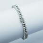 Bracciale in Oro Bianco 18 kt e Diamanti Certificati 9.80 ct Totali