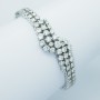 Bracelet in 18 kt White Gold and Certified Diamonds 9.80 ct Total