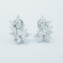 Boucles d'oreilles en or blanc 18 KT avec diamants certifiés 4.75 ct Total