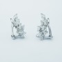 18 KT White Gold Earrings with Certified Diamonds 4.75 ct Total
