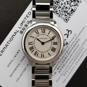Cartier Ronde de Cartier Must De Cartier Avec Carte 2023 Très bon état acier stahl 97DiamRep