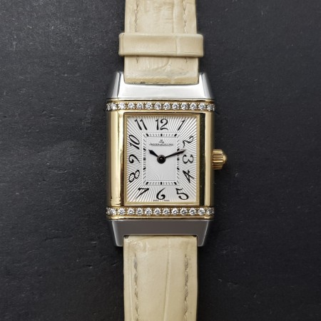 Jaeger-LeCoultre Reverso 265.5.08 24mm Bon état acier et or 115DiamRep
