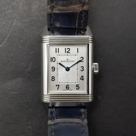 Jaeger-LeCoultre Reverso Duetto 211.8.44 Whit Diamond Bon état Acier Stahl 107DiamRep