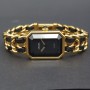 Chanel Première Montre Femme Cuir Plaqué Quartz Taille L Cuir Plaqué Or Premiere H0001 Mint condition stahl steel X32