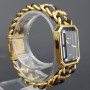 Chanel Première Montre Femme Cuir Plaqué Quartz Taille L Cuir Plaqué Or Premiere H0001 Bon état acier X34