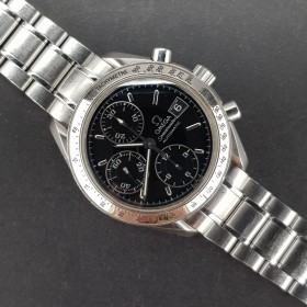 Omega Speedmaster Date Automatic 351350 39mm Bon état acier stahl 67DiamRep