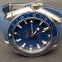 Omega Seamaster Planet Ocean Gmt Whit Card true Good Condition Titanium aefr258