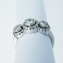 BAGUE EN OR BLANC 18kt avec DIAMONDS 0.85 ct Total - Modèle (MAGIC)