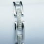 Bracelet en or blanc 18 carats et diamants certifiés 1,65 ct au total