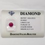 ROUND CUT RUBY 2.82 ct in BLISTER CERTIFIED