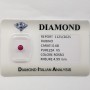 ROUND CUT RUBY 0.68 ct in BLISTER CERTIFIED