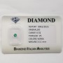 CERTIFIED ROUND CUT SMERALD 0.32 CARAT in BLISTER