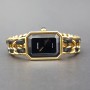 Chanel Première Plated Leather Quartz Ladies Watch Size L Gold Plated Leather Premiere H0001 Mint condition stahl steel XXHK87