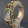 Chanel Première Montre Femme Cuir Plaqué Quartz Taille L Cuir Plaqué Or Premiere H0001 Bon état acier XXHK94